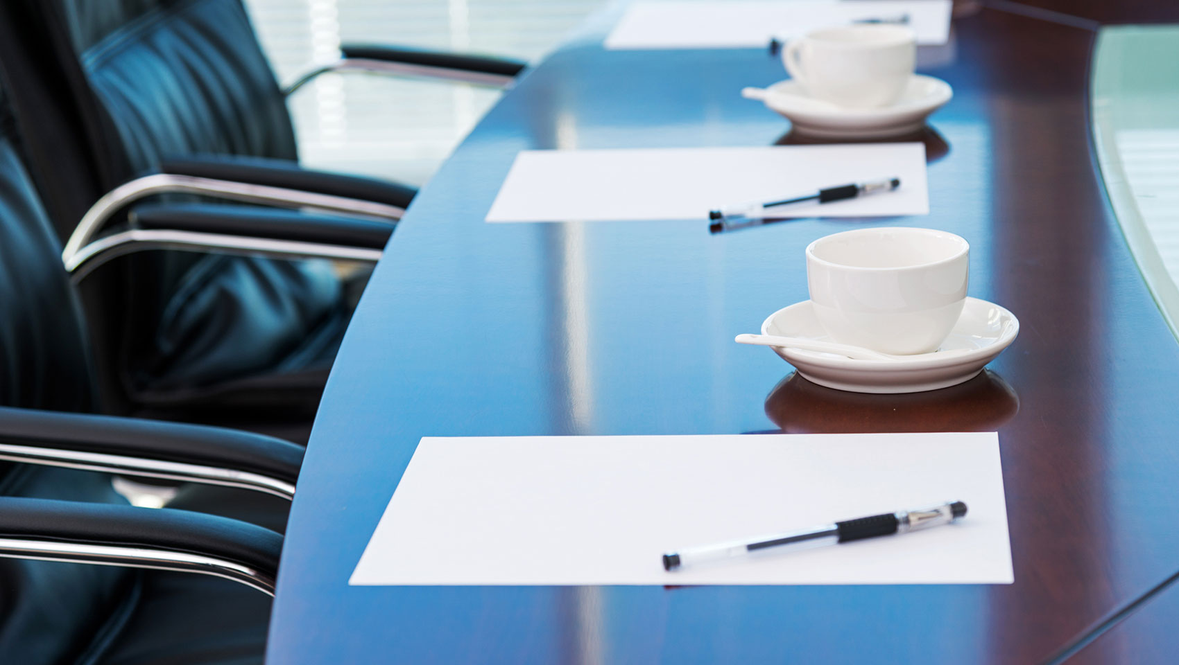 conference room table and chairs