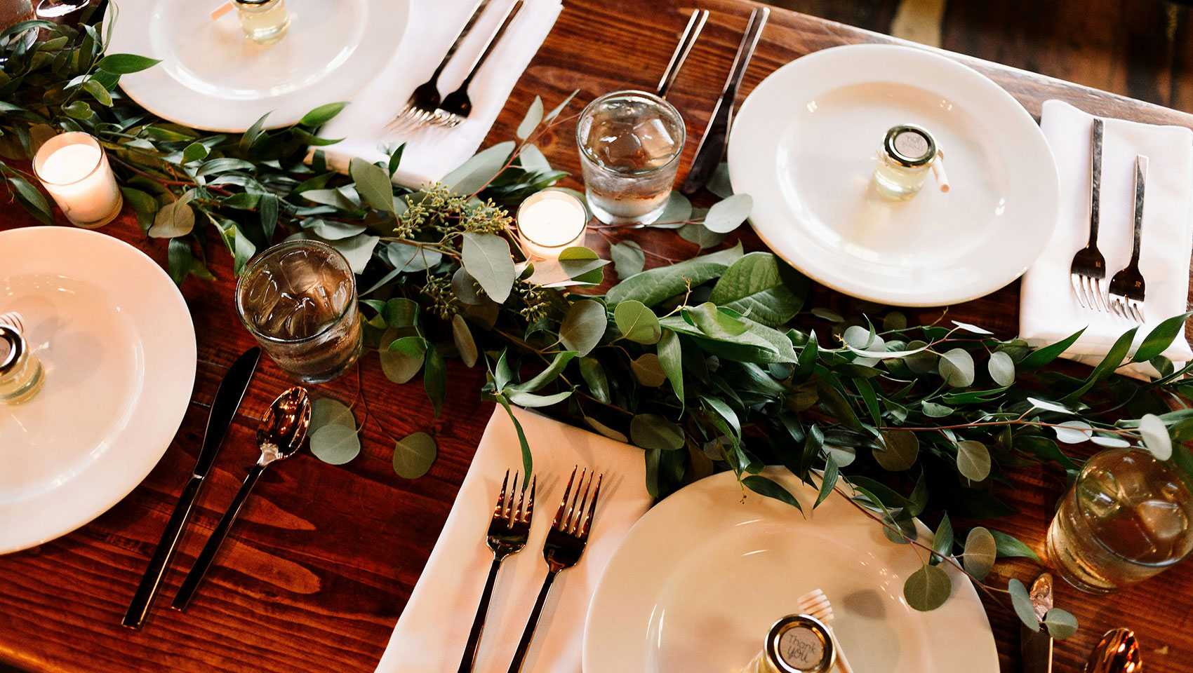 wedding table setup