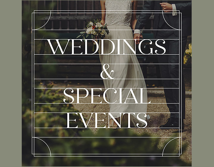 weddings & special events